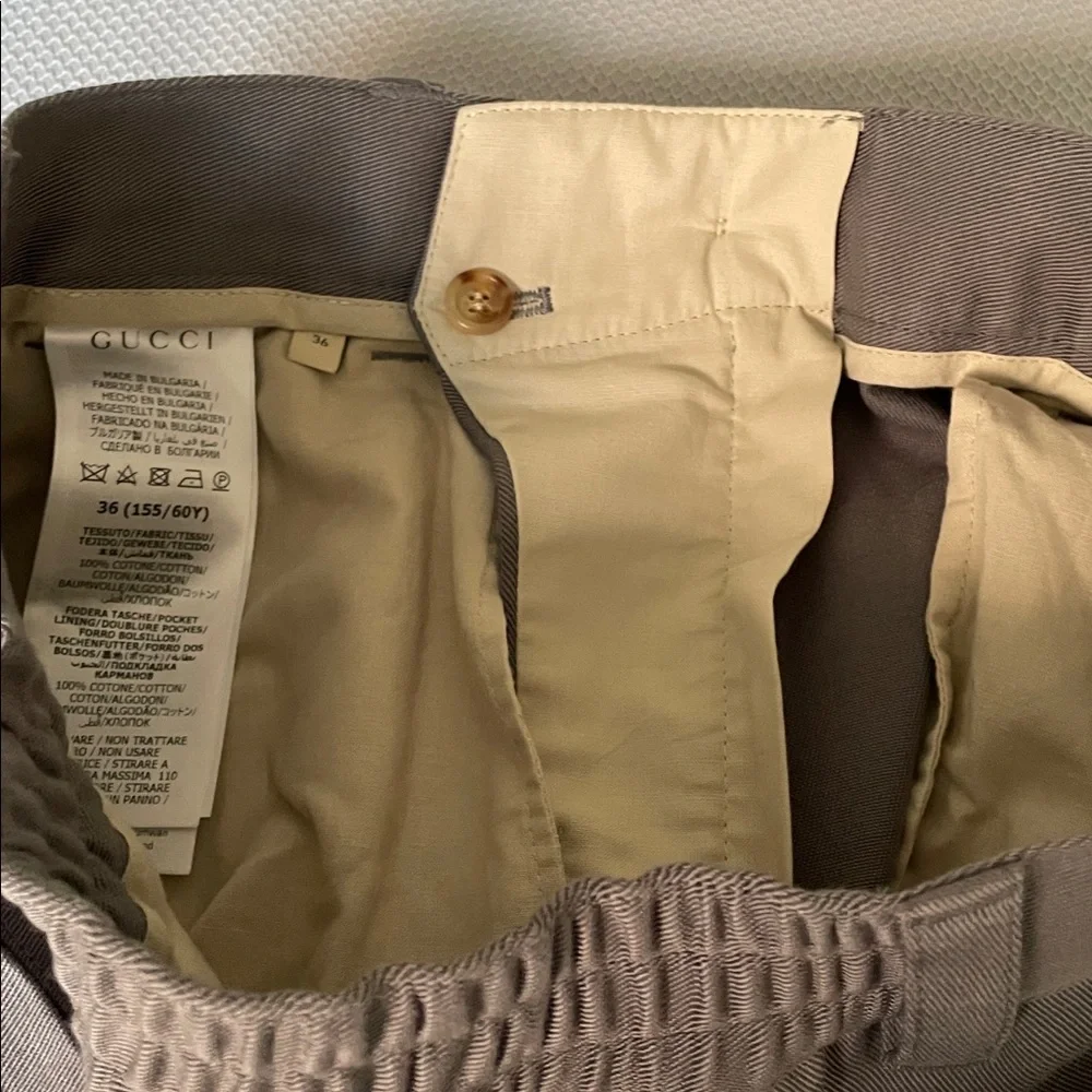 Gucci Uniform Gray Cotton Pants Size 36 - Picture 12 of 12